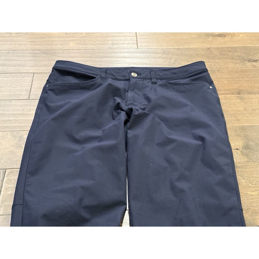 Lululemon ABC Classic-Fit Mens Navy Blue 5 Pocket Chino Pants Size 33 - Picture 4 of 9